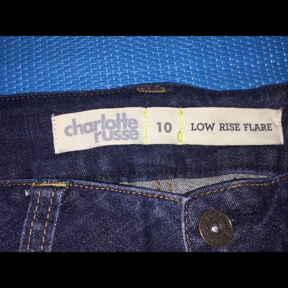 Jeans Charlotte Russe Flare Discontinué - Taille 0R, Longueur 29', Bleu, Occasion Bon état